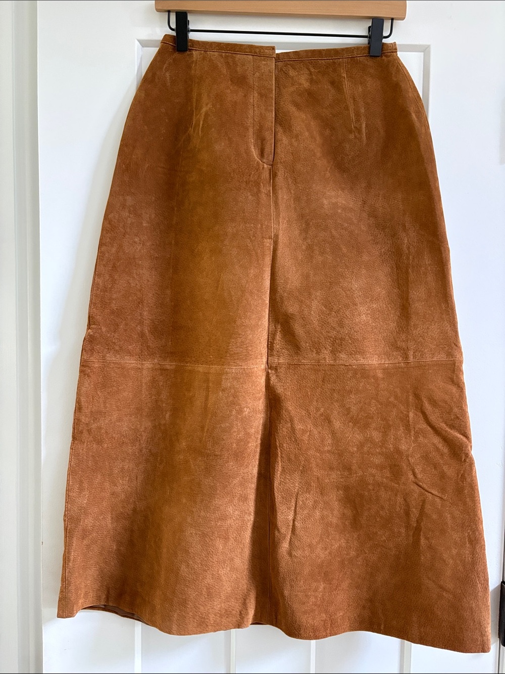 Bagatelle Cognac Suede Maxi Skirt - Picture 1 of 8